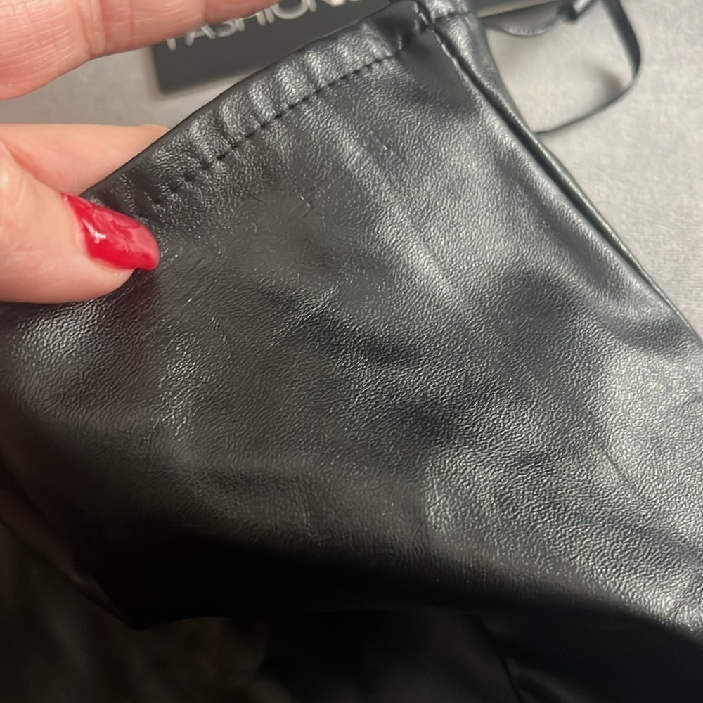 “Fashion Nova- Faux Leather Skirt size small” - Picture 6 of 6